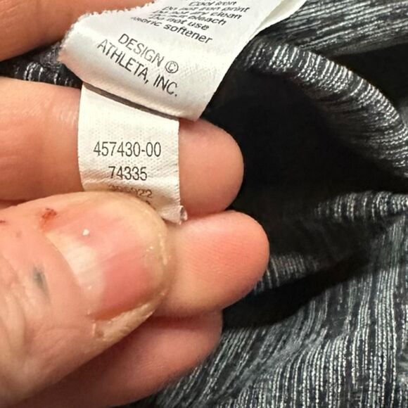 ATHLETA Women’s Gray High Rise Cutout Chaturanga Legging Size Medium Style #4574 - Picture 7 of 8